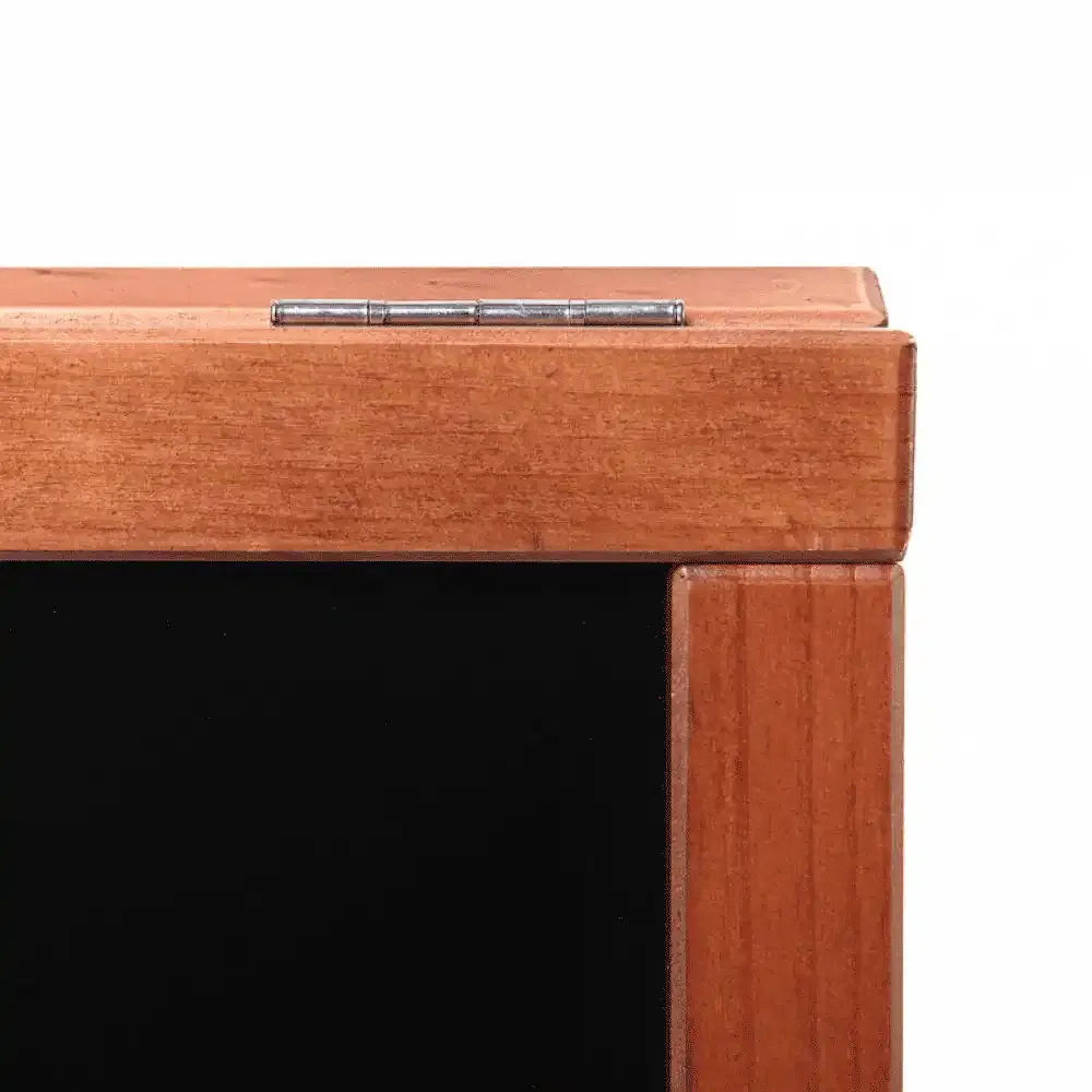 Display A-træskilt teak 55x82 cm kridttavle