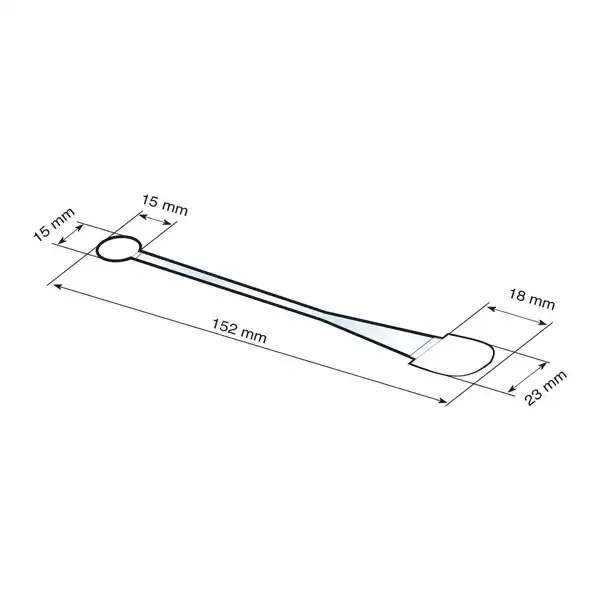 Display hyldewobler transparent 150 mm tapepuder