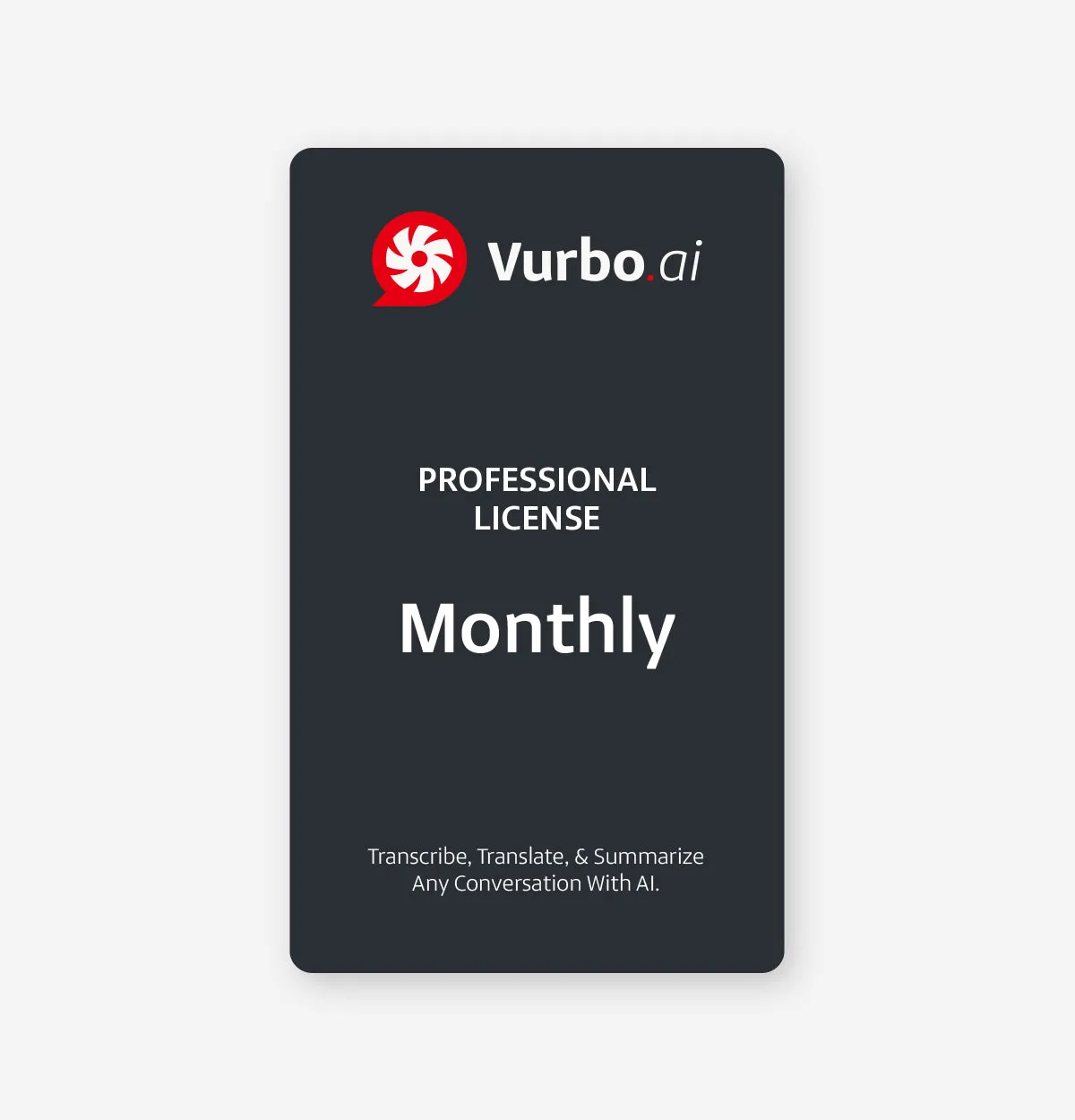 Vurbo.ai Professional software ubegrænset oversættelse
