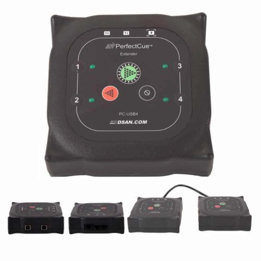 PerfectCue PC Extender USB-switch med 4 porte