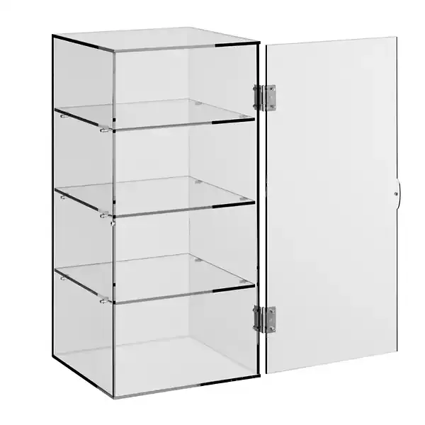 Display akrylskab 60.0254.1 montre 4 etager glasklar