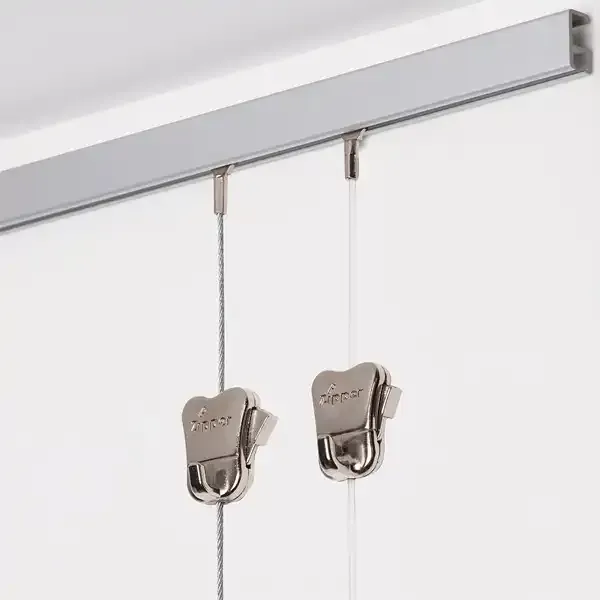 Display Minirail galleriskinne 150 cm sølv