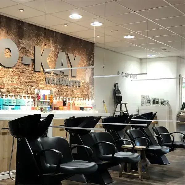 Display Corona afskærmningsrude 100x100 cm hængende