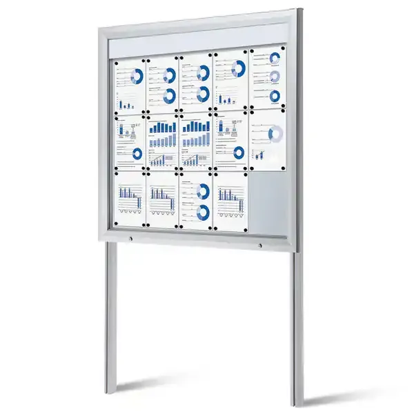 Display LED Outdoor SCT15xA4PHLED opslagsskab 15xA4 med stolper