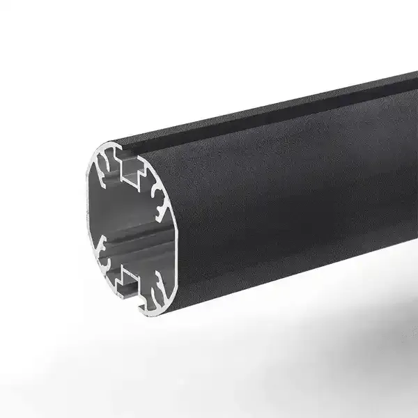 Display alu-stolper antracitgrå nedstøbte 2500 mm