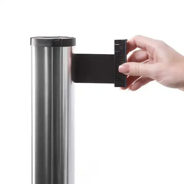 Display køleder stolpe sølv sort sele 270 cm