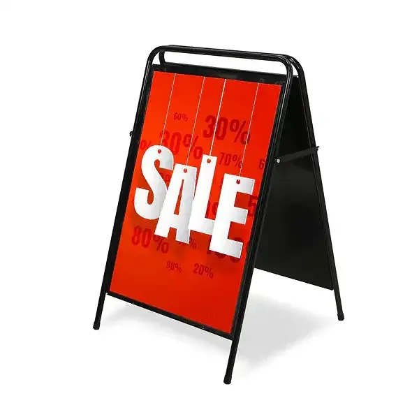 Display A-Board Elegant gadeskilt A1 sort 12,5 kg