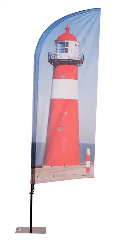 Display Beach Flag Alu Wind grafik 89x240 cm