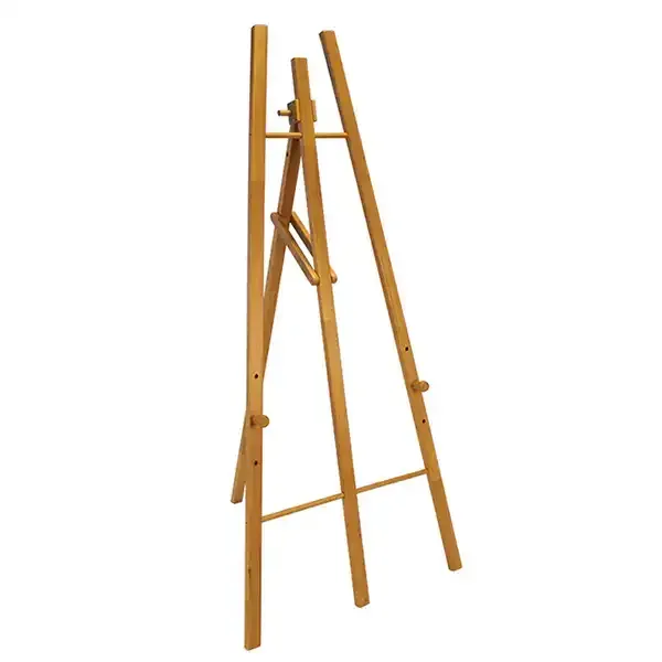 Display Staffeli teak gulvstaffeli 70x165x80 cm