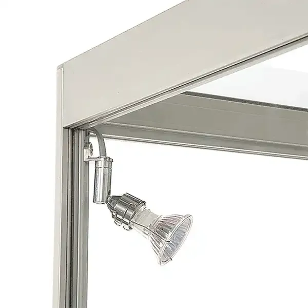 Display LED udstillingsmontre 45x90x45 cm glas