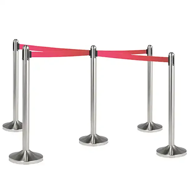 Display Kø-Leder RS-RT-RVS-RD-SET stolpe rød 210 cm outdoor