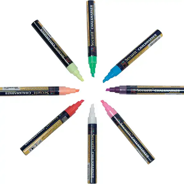 Display Kridtmarker orange 6mm tavlepen vandafvaskelig