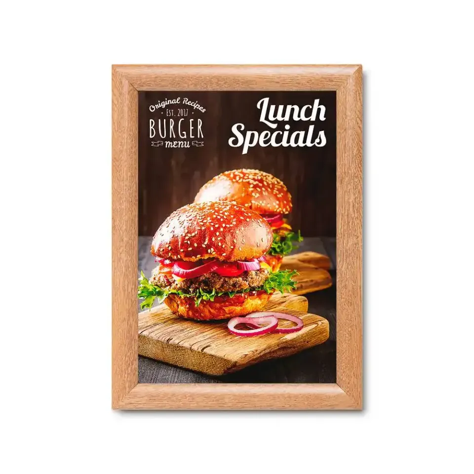 Display Snapramme A4 trælook profil G25