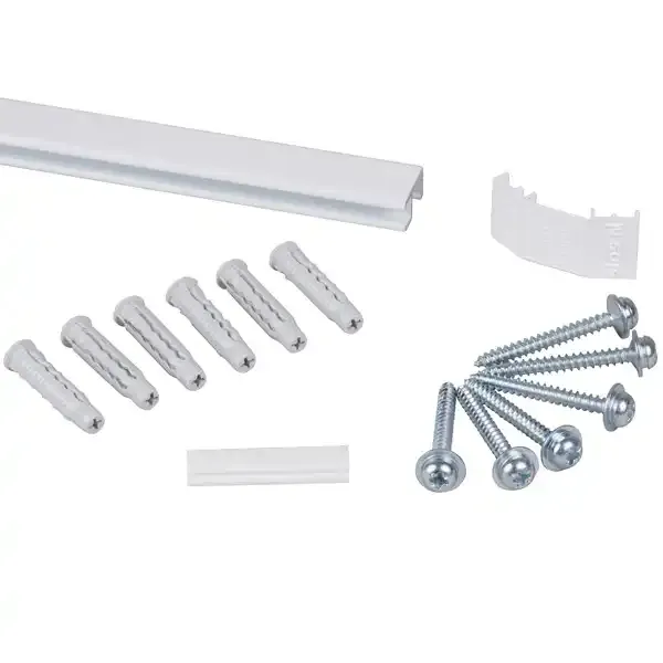 Display Minirail BM10220 galleriskinne 200 cm hvid