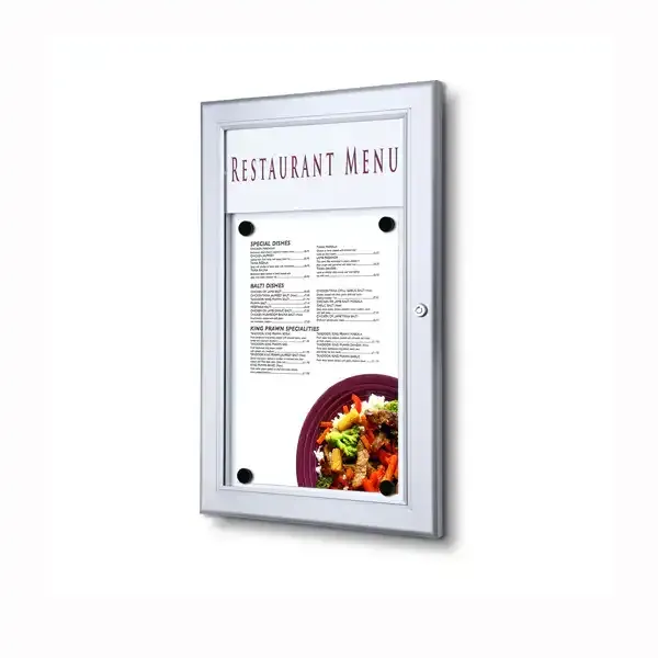 Display SCZ Menucase opslagsskab 1xA4 magnet