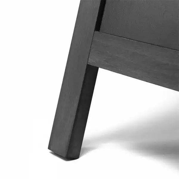 Display A-skilt sort træ kridttavle 55x82 cm