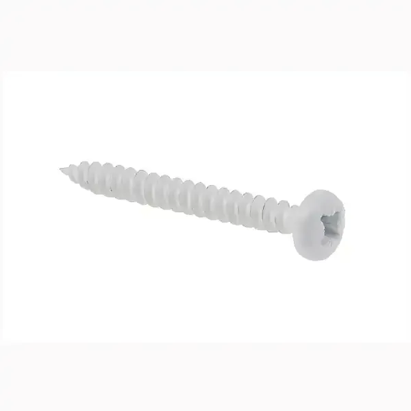 Display SJ10100 monteringsskrue hvid stjerne lille