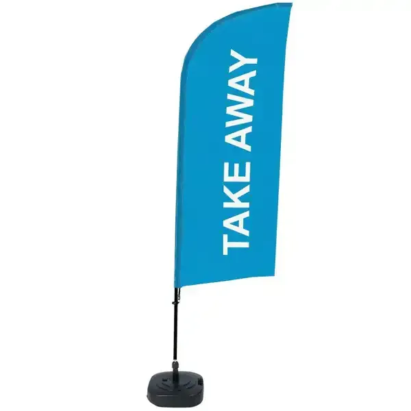 Display BeachFlag Take Away blå 89x240 cm komplet sæt