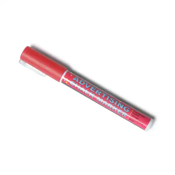 Display kridtmarker pen 3 mm rød vandbaseret