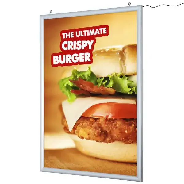 Display LED Snapramme 70x100 cm dobbeltsidet lysramme