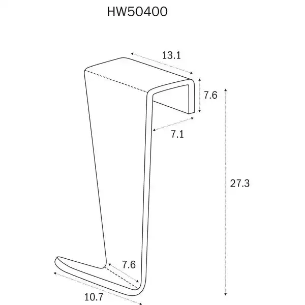 Display skillevægskrog HW50400 til 7 mm kant