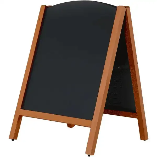 Display 2457 A-skilt bøg 59x78 cm magnet kridttavle